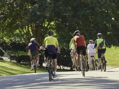 Cyclists in Ford's Colony