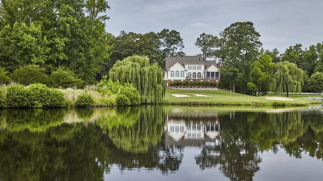 Home view across the water at Ford's Colony