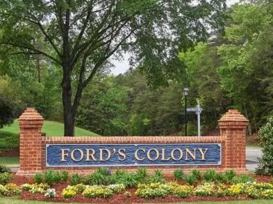 Ford's Colony welcome sign
